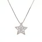 Zonder Minimumprijs - Ketting met hanger - 18 karaat Witgoud