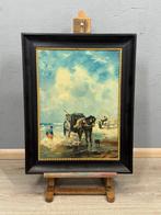 J. Kersbergen (XX) - Sfeervol zeegezicht – olieverf op