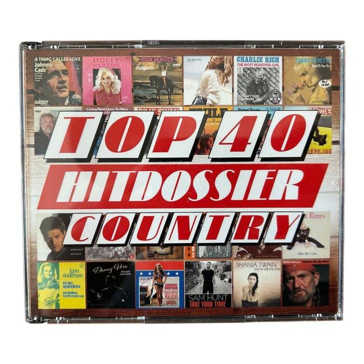 Top 40 Hitdossier Country (4CD) (TWEEDEHANDS), CD & DVD, CD | Autres CD, Envoi