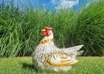 sculptuur, Metal Hen - Garden chicken figure - 46 cm -
