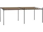 vidaXL-Prieel-met-uittrekbaar-dak-600x300x233-cm-taupe, Maison & Meubles, Accessoires pour la Maison | Autre, Verzenden