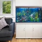 Aquarium 300 L Wit + Meubel - Starterset - blauw grind, Dieren en Toebehoren, Verzenden, Nieuw