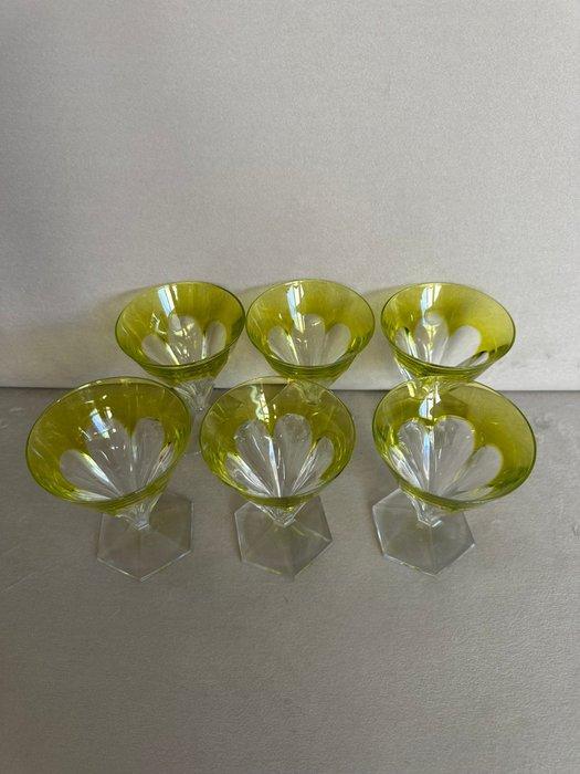 Val Saint Lambert - Wijnglas (6) - Kristal -, Antiek en Kunst, Antiek | Glaswerk en Kristal