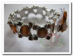 Corsage Polscorsage-armband Jelly Bean Brown Corsage Polscor, Huis en Inrichting, Woonaccessoires | Kunstplanten en Kunstbloemen