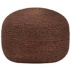 vidaXL Poef handgemaakt 40x45 cm jute bruin, Verzenden, Nieuw