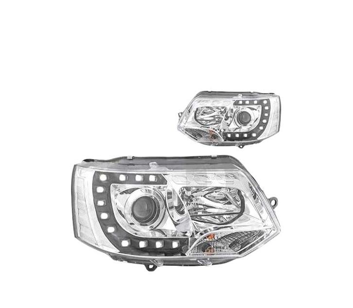 Phares Pour Volkswagen Vw T5 Multivan Caravelle 09-15 Chromé, Autos : Pièces & Accessoires, Éclairage, Envoi