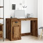 vidaXL Bureau met Opslag Oud Hout 50x115x75 cm Gerecycled, Huis en Inrichting, Verzenden, Nieuw