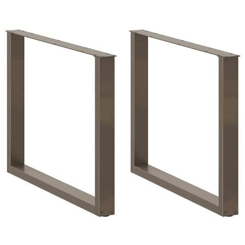 vidaXL Eettafelpoten 3 st U-vormig 100x(72-73) cm staal, Huis en Inrichting, Tafelonderdelen, Nieuw, Verzenden