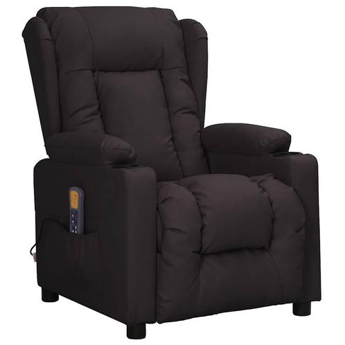 vidaXL Massagestoel kunstleer zwart, Huis en Inrichting, Stoelen, Nieuw, Verzenden