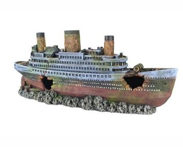 Tiatanic , scheepswrak / Aquariumdecoratie As-0014, Verzenden