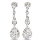Boucles doreilles - 14 carats Or blanc, Boucles doreilles, Nieuw