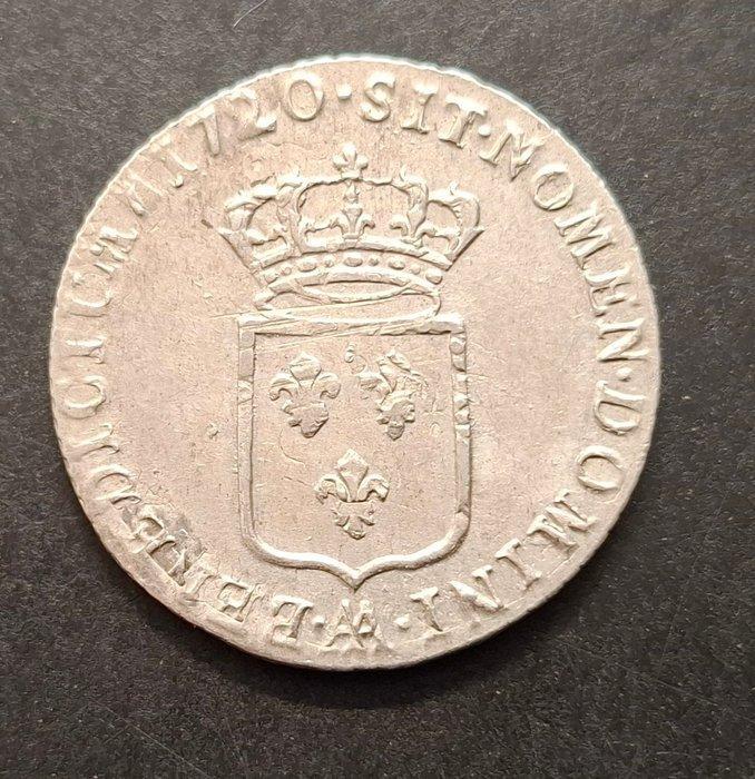 Frankrijk. Louis XV (1715-1774). 1/3 Écu 1720-AA, Metz, Postzegels en Munten, Munten | Europa | Euromunten