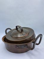 Poêle - Cuivre - Poêle à couvercle antique