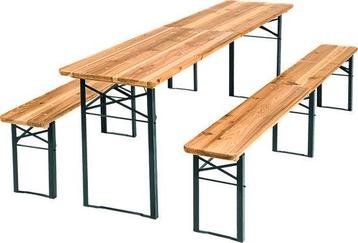 Tweedekans | TecTake - Biertafel met banken, campingtafel, beschikbaar voor biedingen