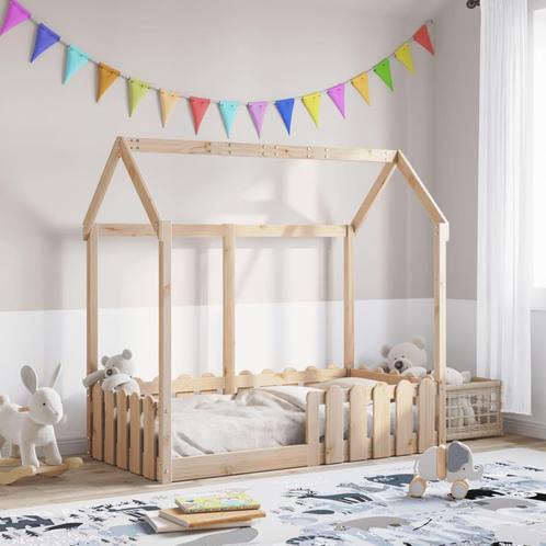 vidaXL Bedhuis massief grenenhout 70x140 cm, Huis en Inrichting, Slaapkamer | Bedden, Nieuw, Verzenden