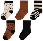 HEMA Babysokken Met Bamboe - 5 Paar Beige