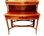 Bureau - Bois, Bronze, Cuir - Bureau anglais