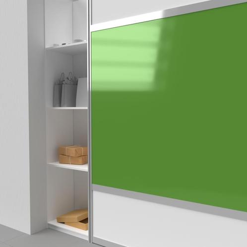 Lacobel luminous green 6 mm (onafgewerkt), Bricolage & Construction, Vitres, Châssis & Fenêtres, Envoi