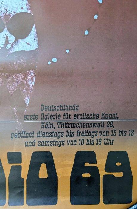 Paul Wunderlich - Paul Wunderlich Ausstellungsplakat, Studio, Antiek en Kunst, Kunst | Tekeningen en Fotografie