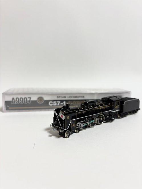 JR N - A9907 - Stoomlocomotief met tender (1) - C57-1, Hobby en Vrije tijd, Modeltreinen | N-Spoor
