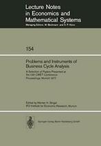 Problems and Instruments of Business Cycle Anal. Strigel,, Strigel, W. H., Verzenden