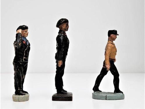 Elastolin - Speelgoed 3 militaires allemands - 1930-1940 -, Kinderen en Baby's, Speelgoed | Overig
