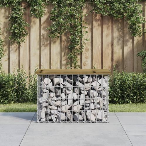 vidaXL Tuinbank schanskorfontwerp 63x31,5x42 cm, Tuin en Terras, Tuinsets en Loungesets, Nieuw, Verzenden
