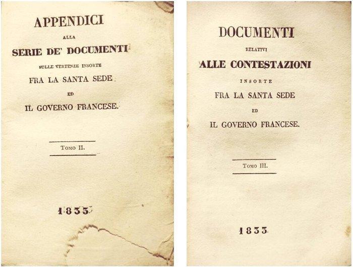 Anonimo - Dispute fra la Santa Sede e il Governo Francese -, Antiek en Kunst, Antiek | Boeken en Manuscripten
