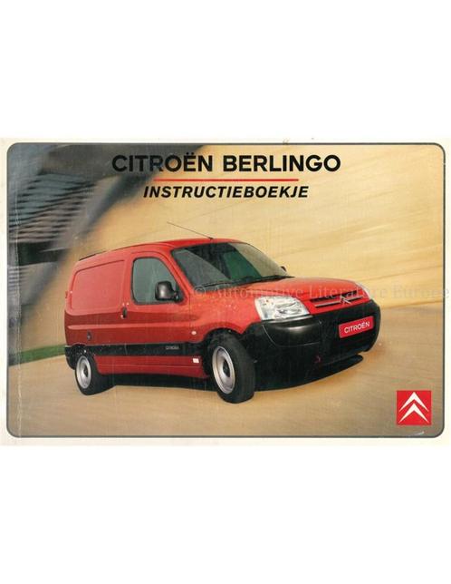 2003 CITROEN BERLINGO INSTRUCTIEBOEKJE NEDERLANDS, Auto diversen, Handleidingen en Instructieboekjes