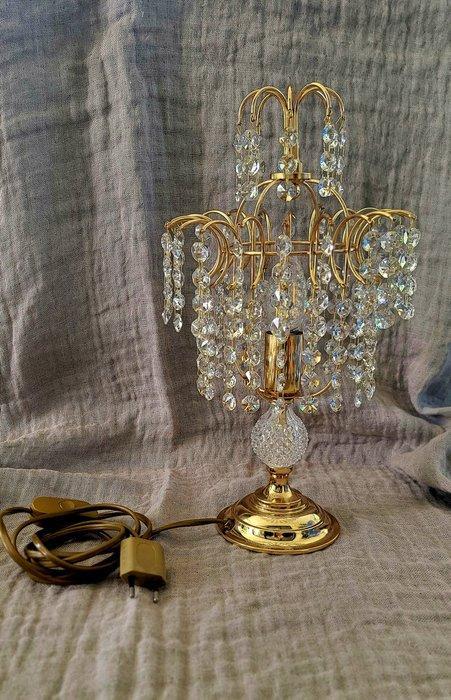 Lamp - Kristal, Metaal - Luxe Holywood Regency, Antiek en Kunst, Curiosa en Brocante
