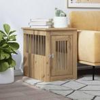 vidaXL Hondenbench 45x62x59 cm bewerkt hout artisanaal, Dieren en Toebehoren, Hondenhokken, Verzenden, Nieuw