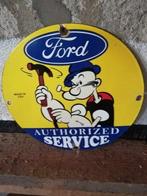 Emaille bord - Emaille, Reclamebord Popeye Ford industrieel