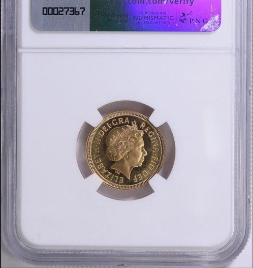 Royaume-Uni. 1/2 Sovereign 2000. PF67 Ultra Cameo, Postzegels en Munten, Munten | Europa | Niet-Euromunten