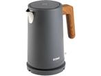 Domo -  Waterkoker Wood You  - Grijs, Elektronische apparatuur, Waterkokers, 1 tot 2 liter, Verzenden, Nieuw, Draadloos