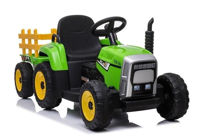 Elektrisch bestuurbare tractor met aanhanger en afstandbe..., Kinderen en Baby's, Speelgoed | Buiten | Accuvoertuigen, Nieuw, Ophalen of Verzenden