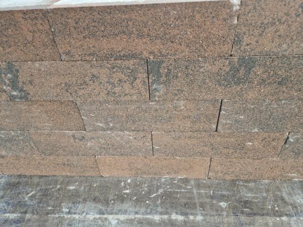 Veiling - 590x Muurblok Brown Nuance 24 Cm, Tuin en Terras, Bielzen en Borduren