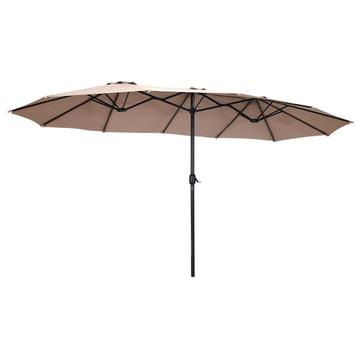 Tweedekans | Coast Dubbele Parasol - Ø480 cm - Beige beschikbaar voor biedingen
