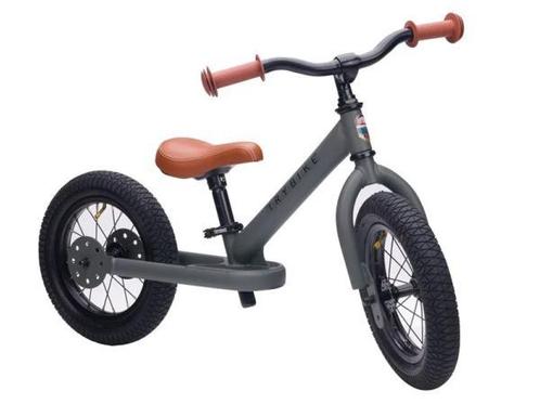Veiling - Trybike Steel loopfiets - Mat Vintage Grijs, Kinderen en Baby's, Speelgoed | Buiten | Voertuigen en Loopfietsen