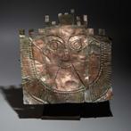 Inca Koper Belangrijk begrafenismasker. 1100 - 1400 n.Chr.