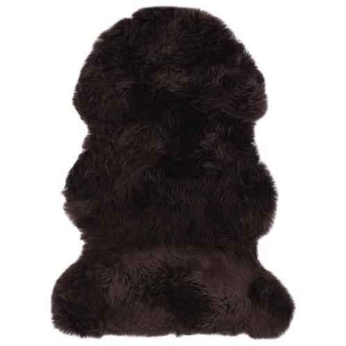 vidaXL Vloerkleed 60x90 cm schapenvacht bruin, Huis en Inrichting, Stoffering | Tapijten en Vloerkleden, Nieuw, Verzenden