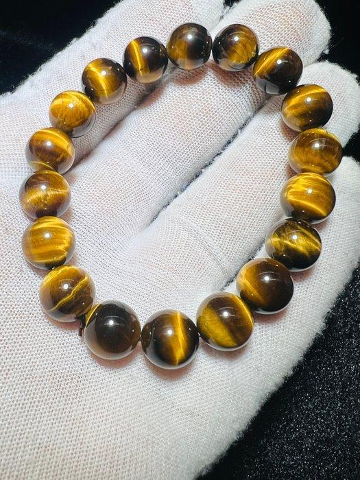 ***NO RESERVE*** Tijgeroog armband - AAA+ kwaliteit -, Verzamelen, Mineralen en Fossielen