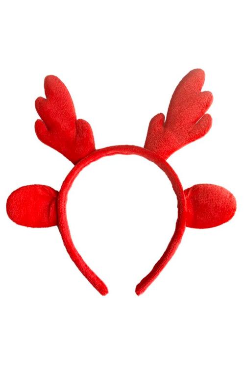 Haarband Rendier Rood Diadeem Gewei Hert Ree Eland Kerst Rud, Kleding | Dames, Carnavalskleding en Feestkleding, Nieuw, Ophalen of Verzenden