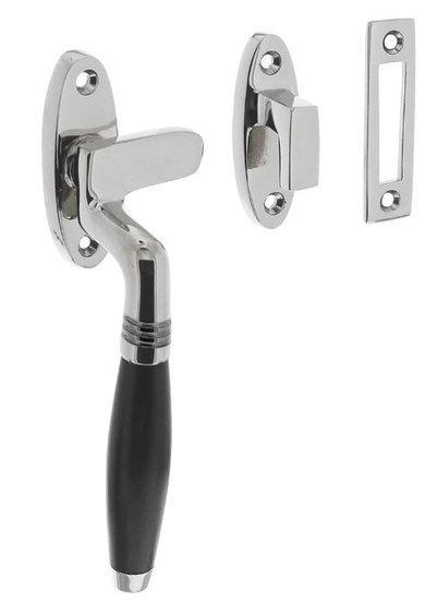 Intersteel Raamsluiting Ton Model Links Chroom/Ebbenhout, Doe-het-zelf en Bouw, Deuren en Vliegenramen, Ophalen of Verzenden