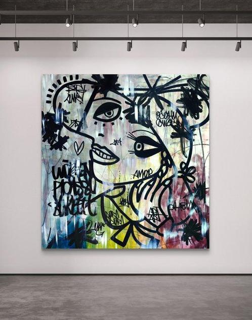 LACRISS (1990) - The Woman With Hat + XL, Antiek en Kunst, Kunst | Schilderijen | Modern