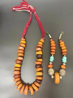 Fenolhars ketting - Amber - Marokko - 20e eeuw