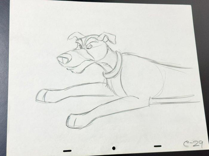 Walt Disney - Originale animatie tekening van Chef (40 x 32, Verzamelen, Disney
