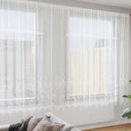 vidaXL Gordijnen met gordijnen Wit 500x100cm Polyester, Huis en Inrichting, Stoffering | Gordijnen en Lamellen, Verzenden, Nieuw