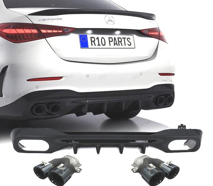 Diffuseur Pour Mercedes W206 Amg 21- Look C43 + Embouts, Auto-onderdelen, Carrosserie, Verzenden