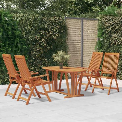 vidaXL 5-delige Tuinset massief eucalyptushout, Jardin & Terrasse, Ensembles de jardin, Envoi