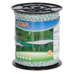 Star-line cordon 3mm 6 fils 0.25mm bobine 400m blanc/vert -, Jardin & Terrasse, Clôtures de jardin, Neuf